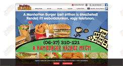 Desktop Screenshot of manhattan-burger.hu